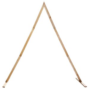 vidaXL Trouwrand Licht Bruin 202 x 95 x 254 cm Massief Vurenhout