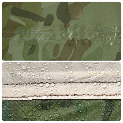 vidaXL Tipitent 6-persoons camouflage waterdicht