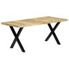 vidaXL Eettafel 180x90x76 cm massief mangohout