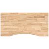 vidaXL Bureaublad rechthoekig 100x60x2,5 cm onbehandeld eikenhout