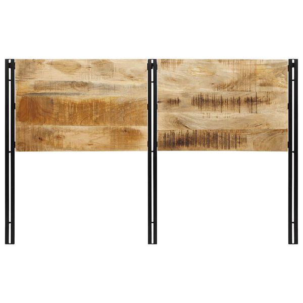 vidaXL Hoofdeinde 160 cm massief hout mango en ijzer