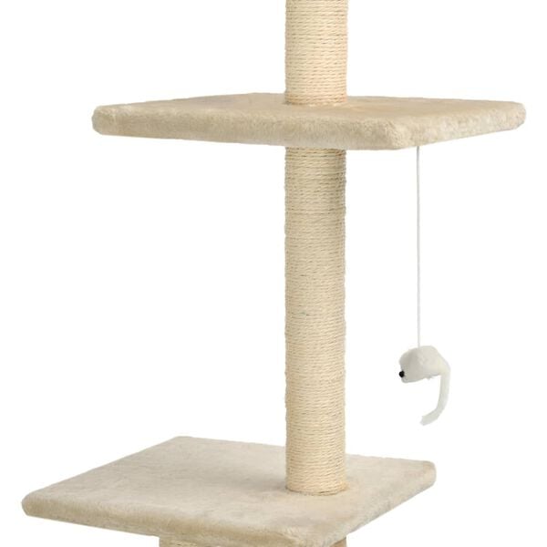 vidaXL Kattenkrabpaal met sisal krabpalen 260 cm beige