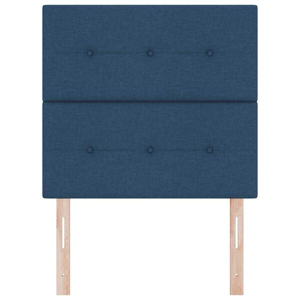 vidaXL Hoofdbord met hoofdeinde Blauw 90 cm Nep Leer