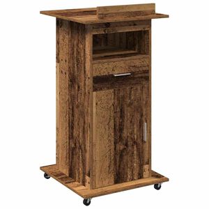 vidaXL Podium Oudhout Bewerkt hout 55 x 55 x 107 cm