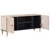 vidaXL TV-kast met opslag Wit 105 x 33,5 x 46 cm Massief Mango Hout