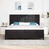vidaXL Boxspringbed met matras met LED Zwart 200 x 200 cm Fluweel