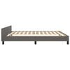 vidaXL Bedframe met hoofdbord kunstleer grijs 180x200 cm