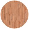 vidaXL Tafelblad rond &Oslash;80x1,5 cm massief beukenhout