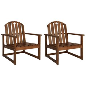 vidaXL Tuinstoelen 2 st massief acaciahout