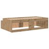 vidaXL Bedframe met lade Artisan Eiken 90 x 200 cm Bewerkt hout