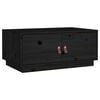 vidaXL Salontafel 80x50x35 cm massief grenenhout zwart