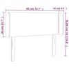 vidaXL Hoofdbord met randen 83x16x78/88 cm kunstleer zwart