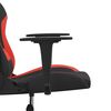 vidaXL Gamestoel stof zwart en rood
