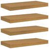 vidaXL Wandplank 4 st Beige 50 x 23,5 x 3,8 cm Bewerkt hout
