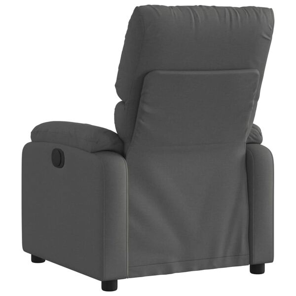 vidaXL Relaxfauteuil Donkergrijze Stof