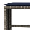 vidaXL Tuinkrukken 4 st met kussens 40x40x35 cm poly rattan grijs