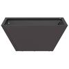 vidaXL Tuin Bloempot 5 pcs Zwart 35 x 35 x 15 cm Koudgewalst staal