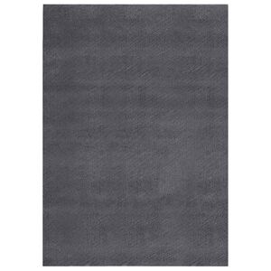 vidaXL Vloerkleed wasbaar korte pool anti-slip 160x230 cm antraciet