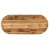 vidaXL Tafelblad ovaal 140x60x3,8 cm massief ruw mangohout