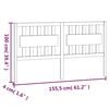 vidaXL Hoofdbord 155,5x4x100 cm massief grenenhout honingbruin