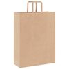 vidaXL Papieren zakken 250 st met hengsels 32x12x42 cm bruin