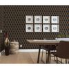 DUTCH WALLCOVERINGS Behang Geometric zwart en goudkleurig