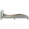vidaXL Bedframe "Dover" 120x200 cm fluweel lichtgrijs
