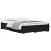 vidaXL Bedframe met lade Zwart Eiken 140 x 200 cm Bewerkt hout