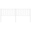 vidaXL Hoofdbord 193 cm metaal wit