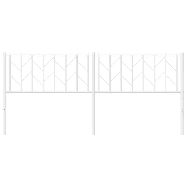 vidaXL Hoofdbord 193 cm metaal wit