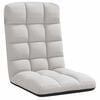 vidaXL Opvouwbare vloerstoel 71x51x62 cm stof wolkengrijs