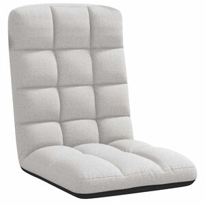 vidaXL Opvouwbare vloerstoel 71x51x62 cm stof wolkengrijs