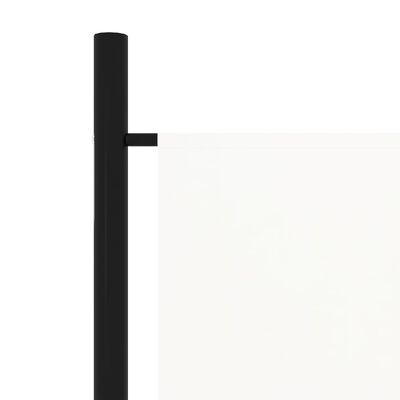 vidaXL Kamerscherm met 4 panelen 200x180 cm wit