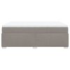 vidaXL Boxspring met matras stof taupe 160x200 cm