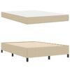 vidaXL Bedframe met matras Lichtgroen Grijs 160 x 200 cm Stof