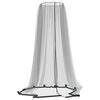 vidaXL Klamboe voor paraplu 220 gaas &Phi;300x230 cm zwart