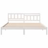vidaXL Bedframe met hoofdeinde Wit 180 x 200 cm Massief grenenhout