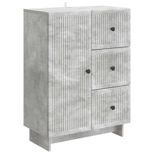 vidaXL Dressoir met lade Betongrijs 66 x 34,5 x 90 cm Bewerkt hout