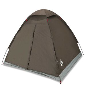 vidaXL Koepeltent 4-persoons waterdicht bruin