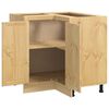 vidaXL Kast met plank Honing 60 x 32 x 40 cm Massief grenenhout