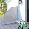 vidaXL Balkonscherm inklapbaar 140x140 cm grijs