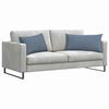 vidaXL Sofa Kussens 2 stuks Blauw 80 x 40 cm Cordstof