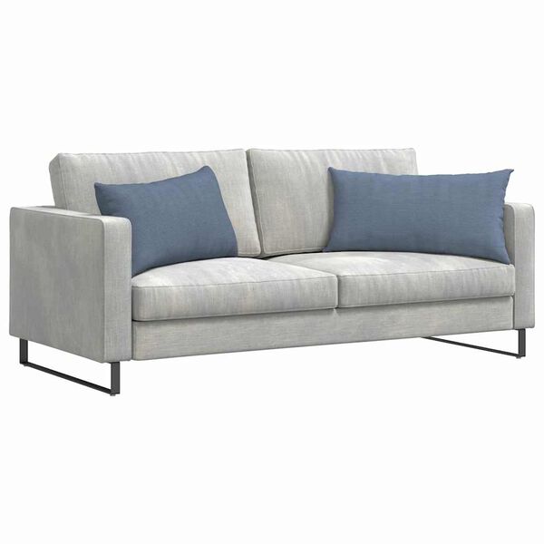 vidaXL Sofa Kussens 2 stuks Blauw 80 x 40 cm Cordstof