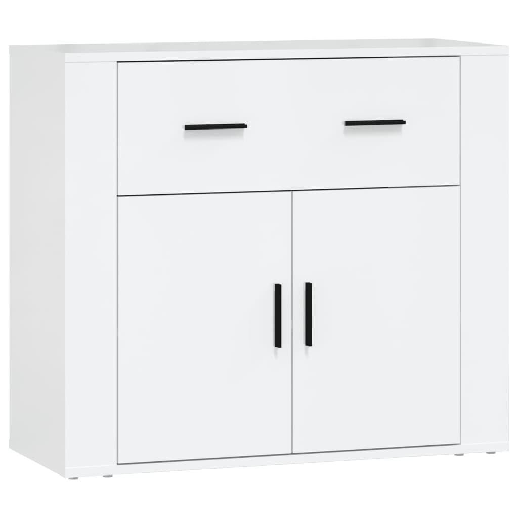 Dressoir 80x33x70 cm bewerkt hout zwart | -nl