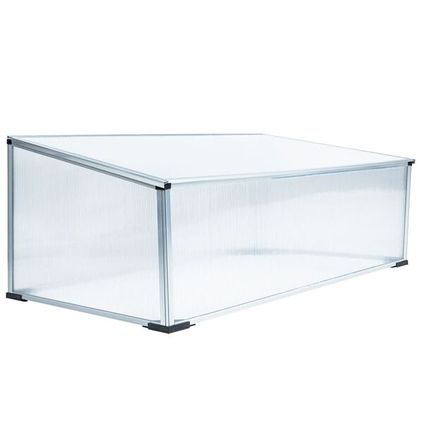 HI Kas 100x60x40 cm aluminium transparant