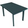 vidaXL Tuintafel 126x76x72 cm kunststof groen