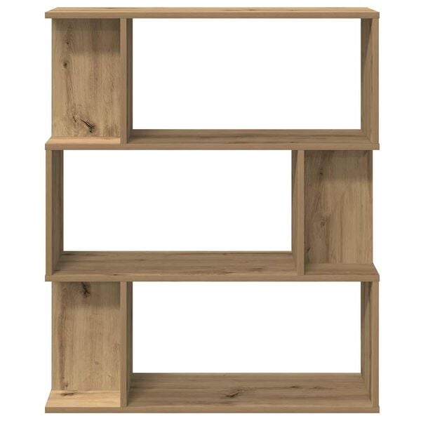 vidaXL Boekenkast 80x24x96 cm bewerkt hout artisanaal eikenkleur