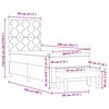 vidaXL Boxspring bed met matras Donkerbruin 80 x 200 cm Stof