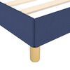 vidaXL Bedframe met hoofdeinde zonder matras 160x200 cm stof blauw