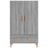 vidaXL Hoge kast 70x31x115 cm bewerkt hout grijs sonoma eikenkleurig
